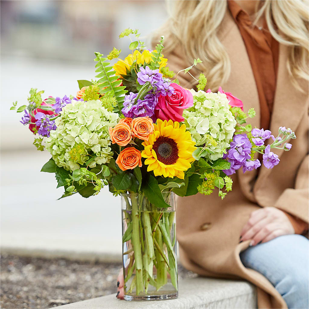 Vibrant Greetings Bouquet –  Rhea Flower Shop, Toronto ON