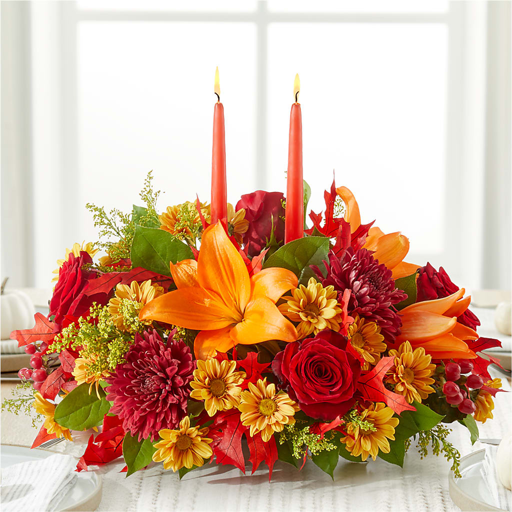 Autumn's Embrace Centerpiece –  Rhea Flower Shop, Toronto ON