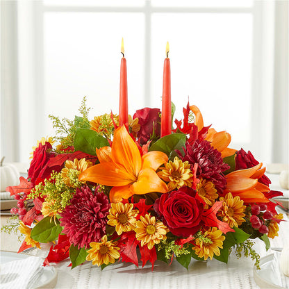 Autumn's Embrace Centerpiece –  Rhea Flower Shop, Toronto ON
