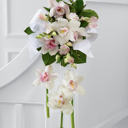Perfect Entrance Pew Arrangement –  Rhea Flower Shop, Toronto ON